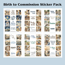 Load image into Gallery viewer, Journey With Jesus: Footsteps of Faith Sticker Pack and Bible Side Note Sets - Blessed Be Boutique