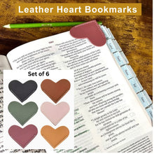 Load image into Gallery viewer, Leather Heart Bookmark Set - Blessed Be Boutique