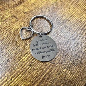 Mustard Seed Faith Key Ring - Blessed Be Boutique