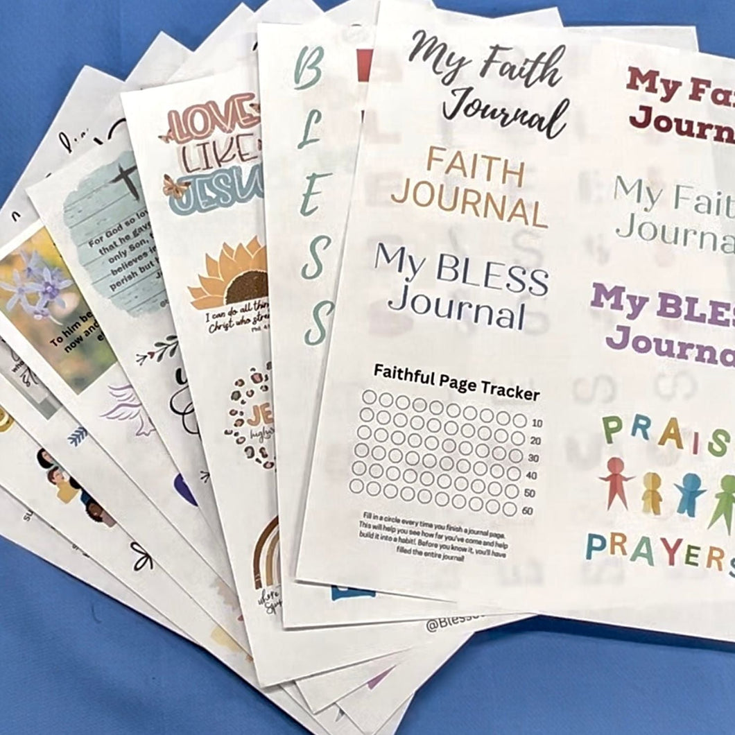 My Faith Journal Digital Download Pages - Blessed Be Boutique
