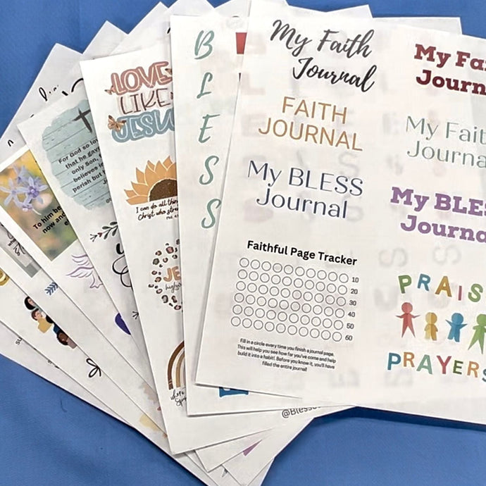 My Faith Journal Printed Pages - Blessed Be Boutique