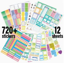 Load image into Gallery viewer, Planner Sticker Sheets - Daily, Weekly, Monthly - Blessed Be Boutique