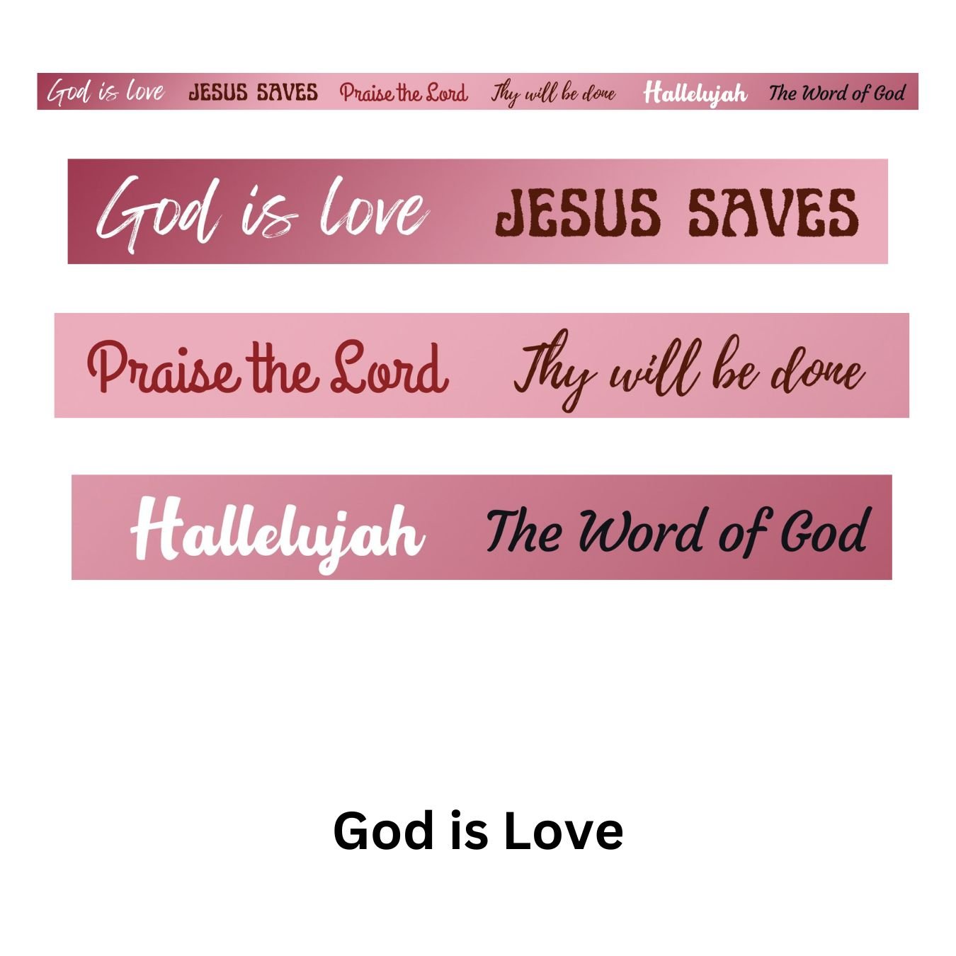 Scriptural Accents Washi Tape - Blessed Be Boutique