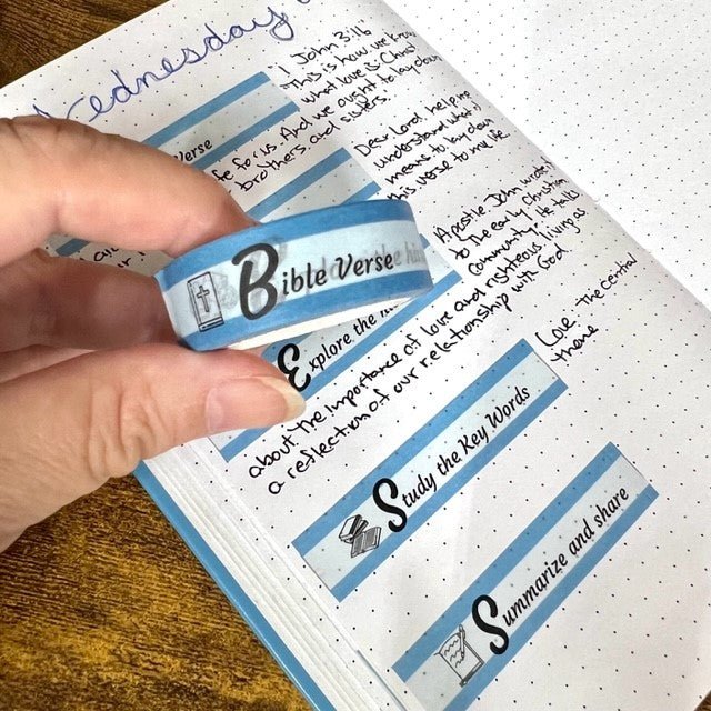 Tips for Adding Washi Tape as Book Dividers in your Journaling Bible –  Wonderfully Made Pursuits