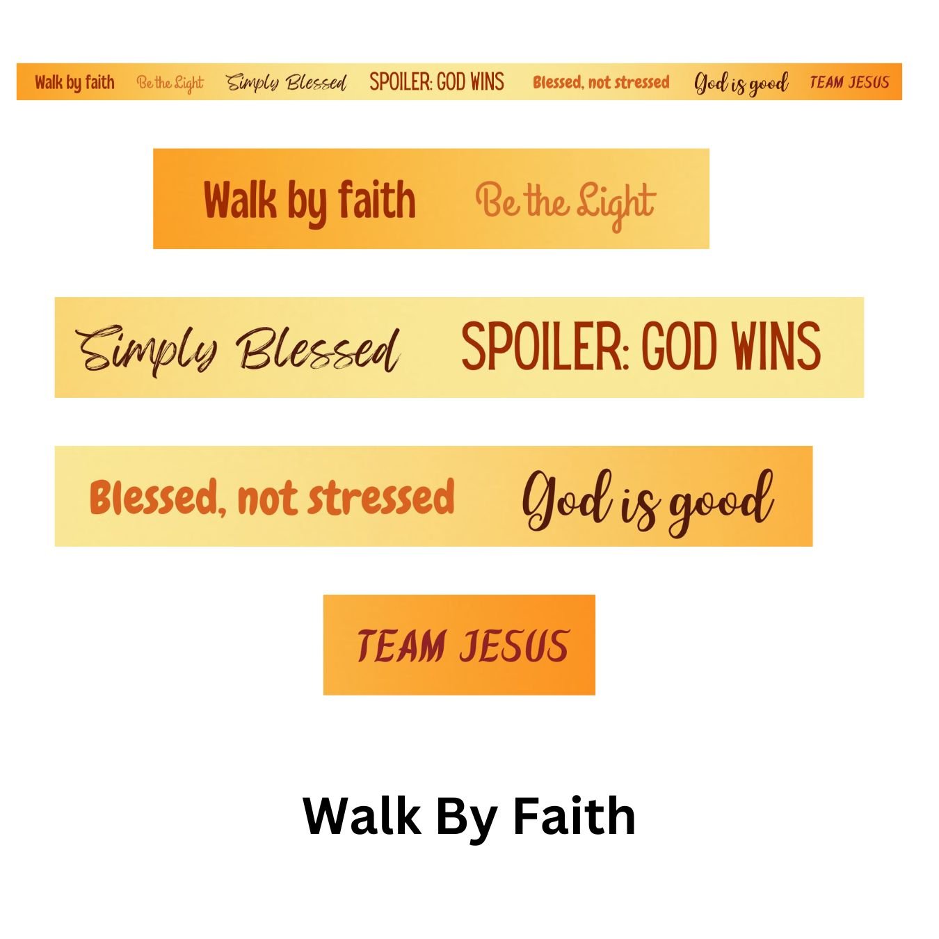 Washi Tape - 'Faith' collection