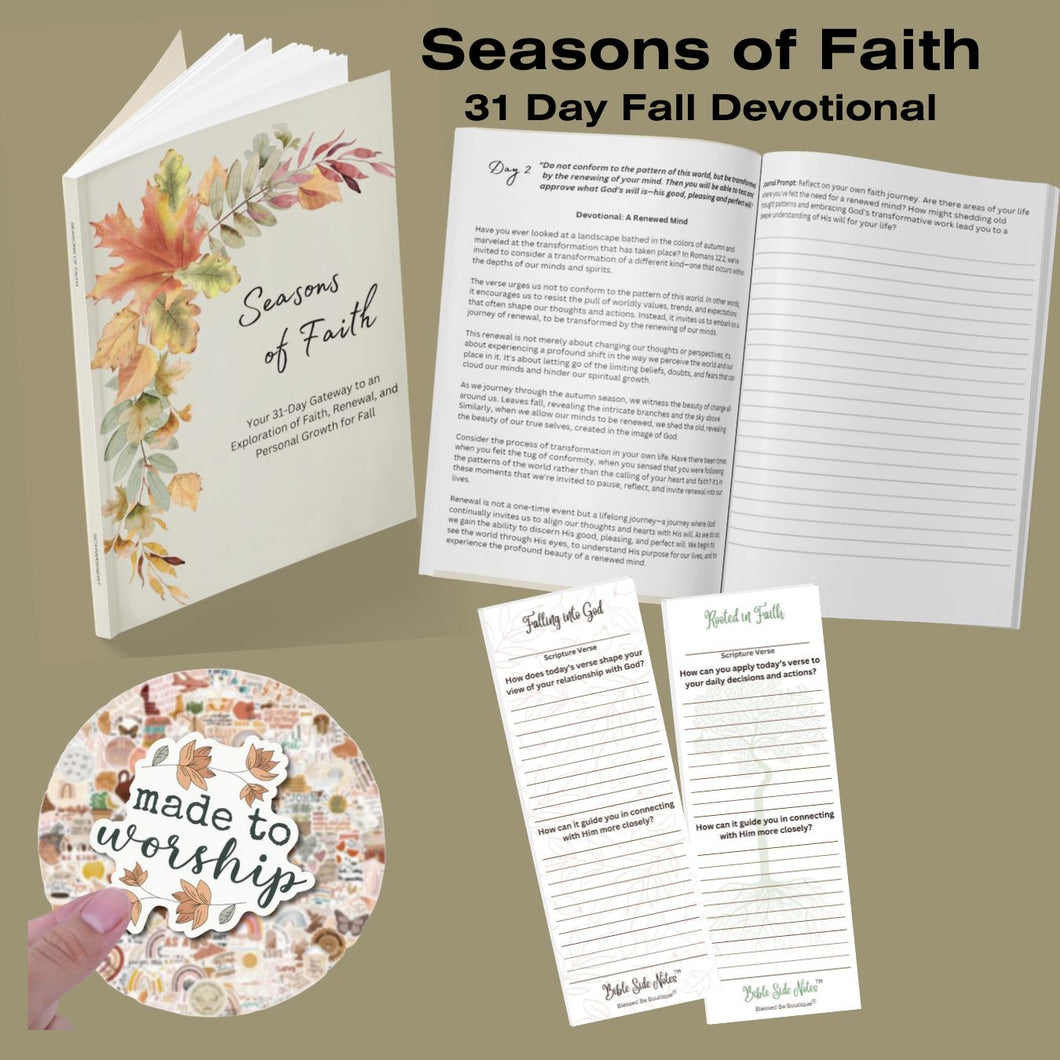 Seasons of Faith Fall Daily Devotional Kit - Blessed Be Boutique