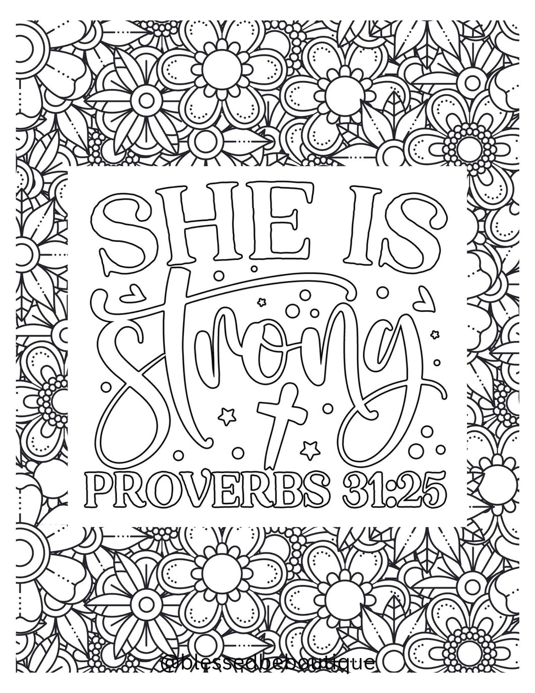 She is Strong - Blessed Be Boutique