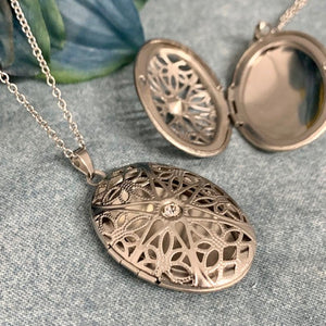 Silver Lockets - Blessed Be Boutique