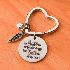 Sisters By Heart Key Ring - Blessed Be Boutique
