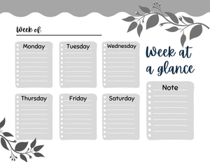 Week at a Glance - Blessed Be Boutique